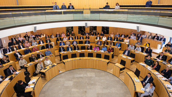 Blick in den Plenarsaal