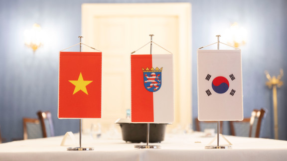Wimpel Vietnam Hessen Südkorea
