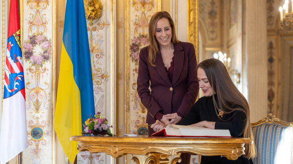 Besuch Oleksandra Matviichuk Gästebucheintrag