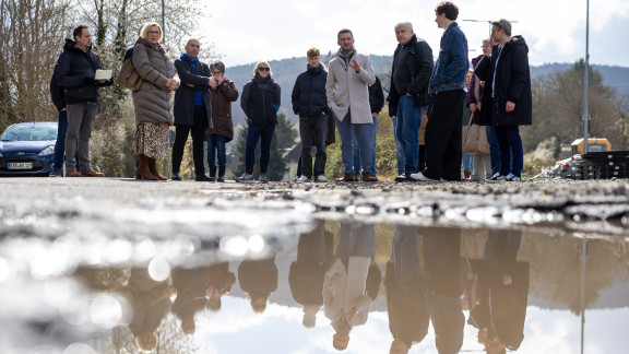 Ortstermin Petitionsausschuss Wiebelsbach Ortsbegehung
