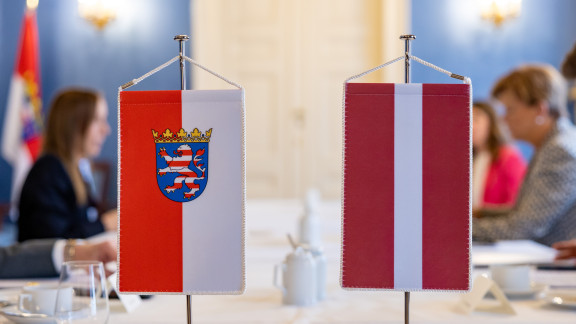 Außenministerin Lettlands Baiba Braže zu Besuch in Hessen