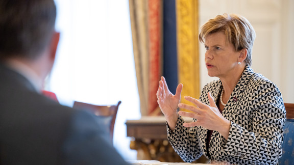 Außenministerin Lettlands Baiba Braže zu Besuch in Hessen