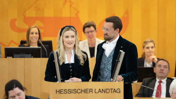 Hessentagspaar 2026 aus Fulda im Landtag