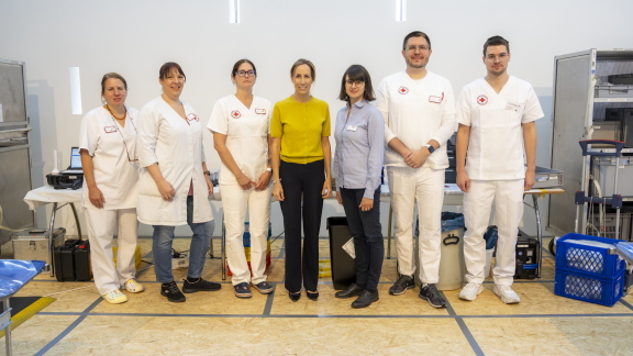 Blutspendeaktion Gruppenfoto