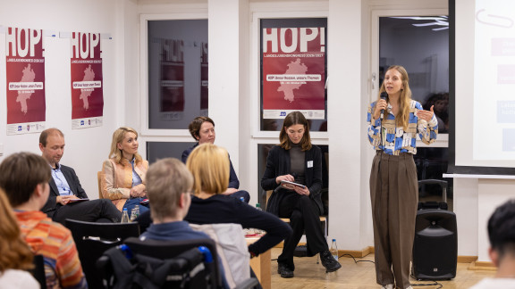 HOP! Landesjugendkongress Diskussion mit Abgeordneten