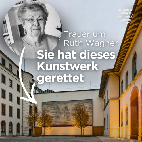 Bild von Ruth Wagner und der Löwenwand