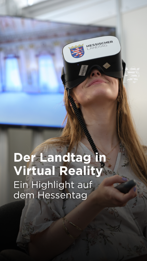 VR Brille auf dem Hessentag
