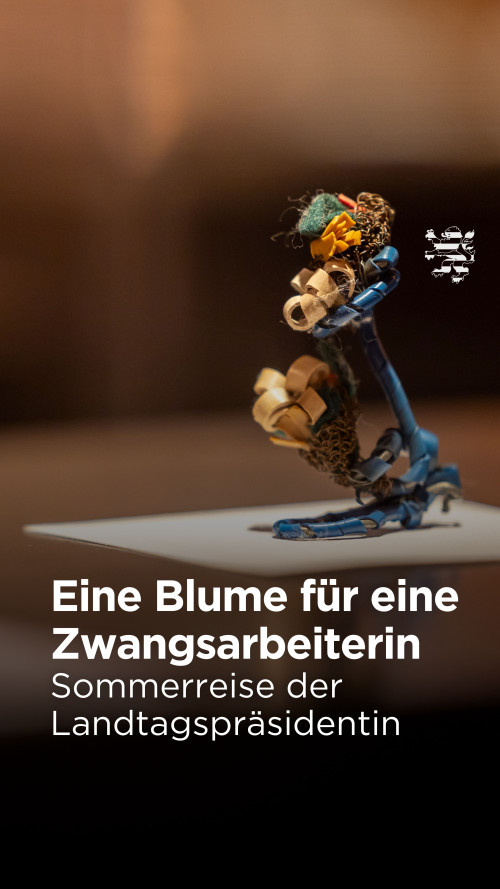 Das Bild zeigt ein Ausstellungsstück im Dokumentations- und Informationszentrum Stadtallendorf.