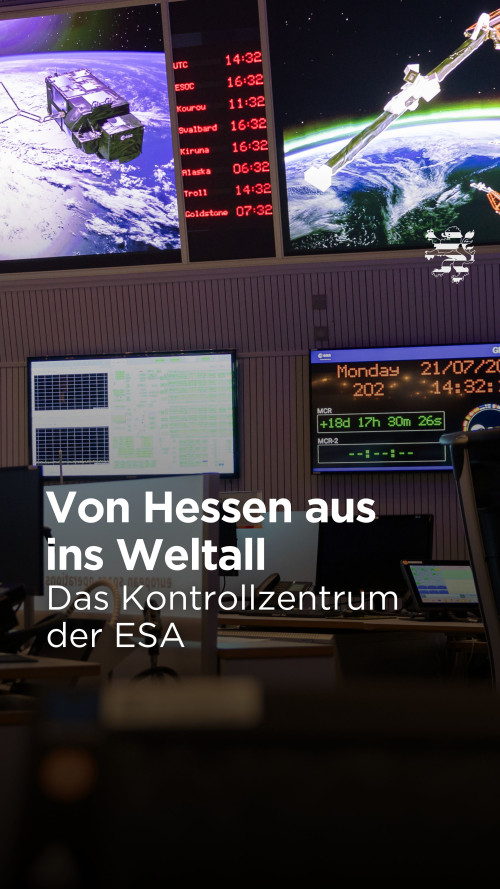 Das Bild zeigt den Kontrollraum der ESOC.