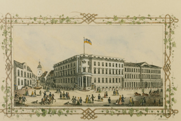 Historische Ansichtskarte des Hessischen Landtages