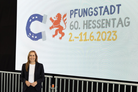 Landtagspräsidentin Astrid Wallmann besucht den Hessentag in Pfungstadt
