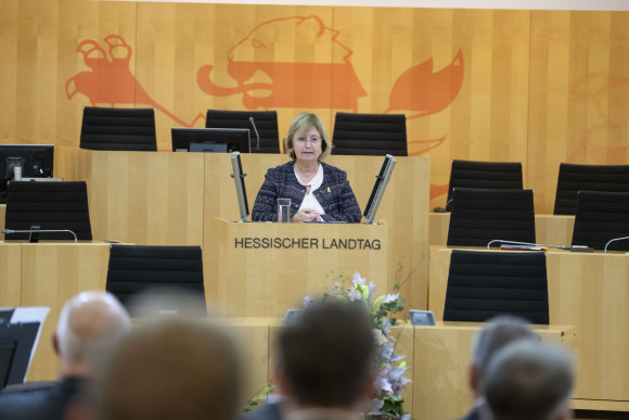 Generalkonsulin des Staates Israel, Frau Talya Lador-Fresher am Rednerpult