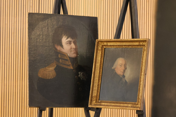 Friedrich-Wilhelm von Nassau-Weilburg (l.) und Friedrich-August von Nassau-Usingen (r.)