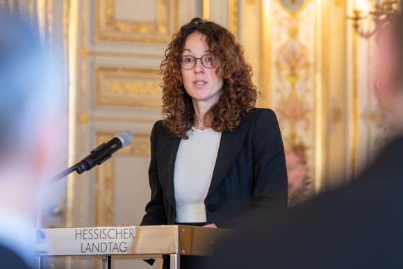 woche_der_bruederlichkeit_dorn.jpg Vizepräsidentin Angela Dorn begrüßt zur Eröffnung der Woche der christlich-jüdischen Zusammenarbeit.