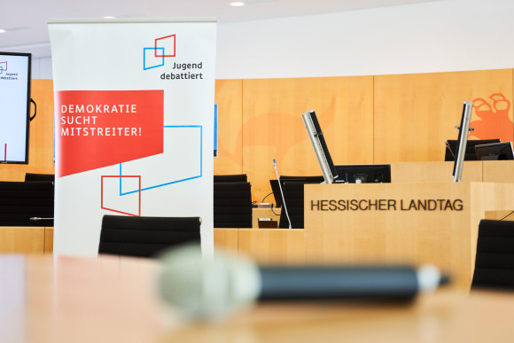 Jugend debattiert Landesfinale 2025 Jugend debattiert im Plenarsaal