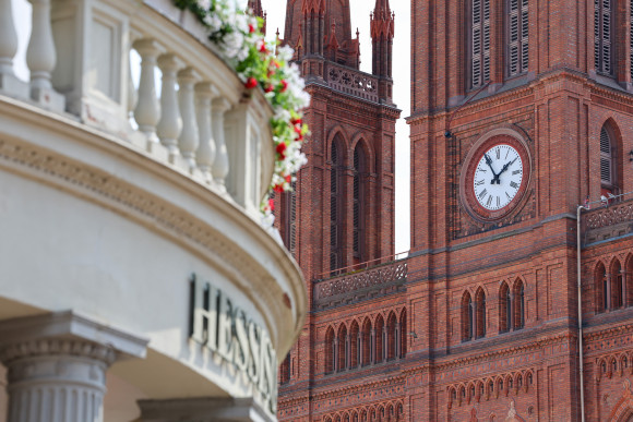 Marktkirche nach Blitzeinschlag Marktkirche nach Blitzeinschlag