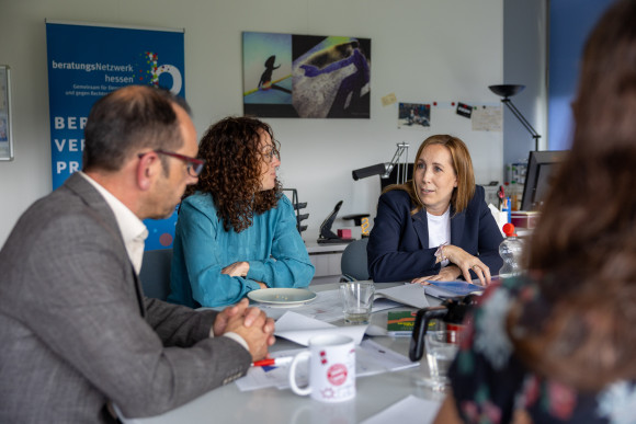 Gespräch im Demokratiezentrum
