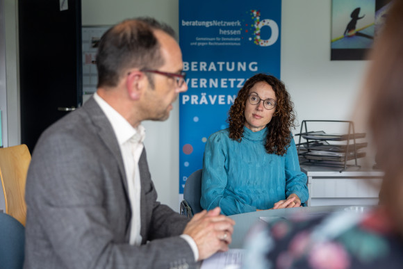 Gespräch im Demokratiezentrum