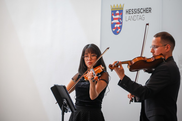 zwei Geigenspieler