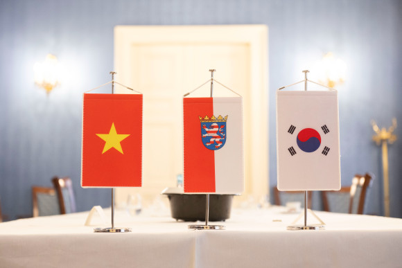 Wimpel Vietnam Hessen Südkorea