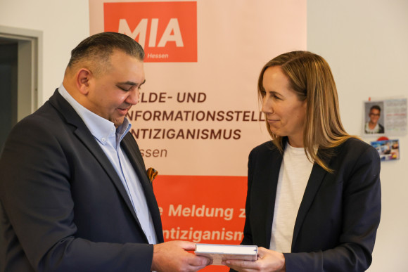 Landtagspräsidentin und Rinaldo Strauß