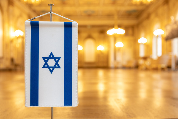 Israel Wimpel Wimpel Israel im Musiksaal