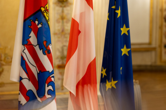 Flaggen Hessen Dänemark Europa