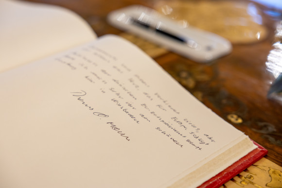 Botschafter Königreich Dänemark Gästebuch Eintrag