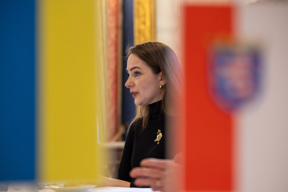 Besuch Oleksandra Matviichuk Gespräch