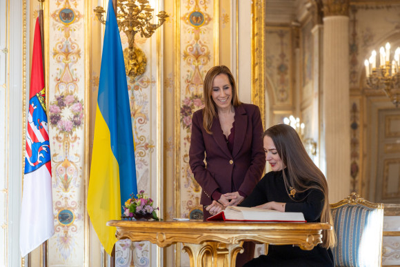 Besuch Oleksandra Matviichuk Gästebucheintrag