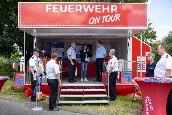 Hessentag 2026 Wallmann auf der Blaulichtmeile