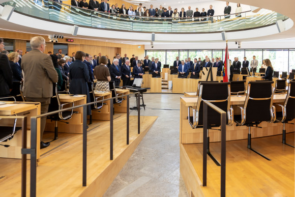 Trauerakt für Norbert Kartmann im Landtag