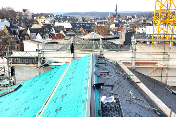 Überblick auf die Stadt vom Dach des Stadtschlosses.