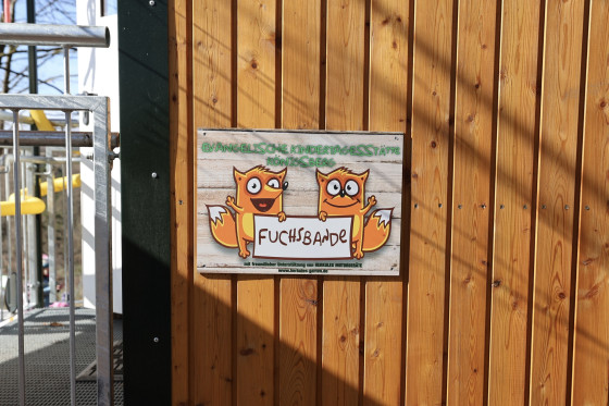 Waldkindergarten Bad Arolsen - Schild der Fuchsbande