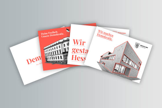 Postkarten des Hessischen Landtages