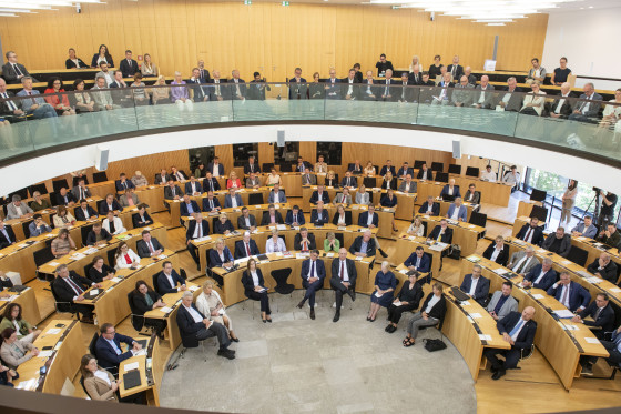 Blick in den Plenarsaal