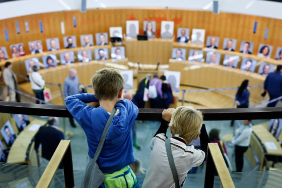 Besuchergalerie des Plenarsaals
