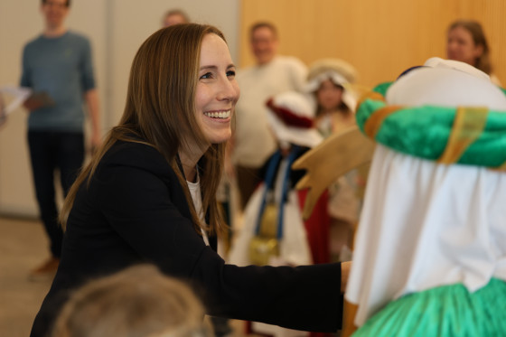 Landtagspräsidentin und Sternsinger