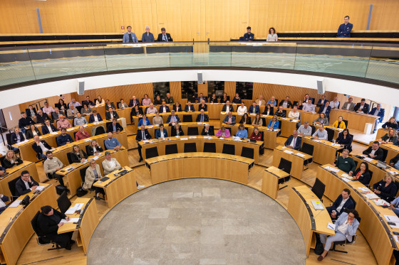 Blick in den Plenarsaal
