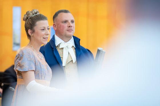 Hessentagspaar am Rednerpult