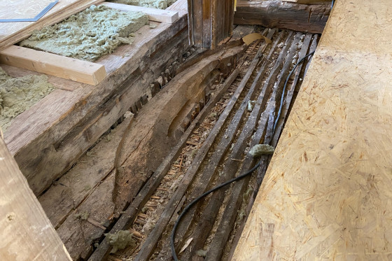 Schlossbaustelle Treppe
