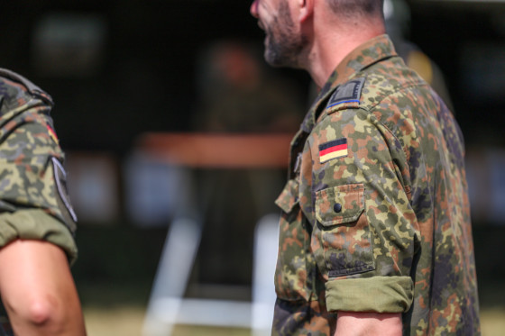 Bundeswehrsoldat auf dem Hessentag