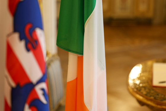 Besuch GK Irland Flaggen