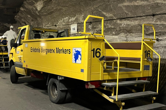 Fahrzeug im Bergwerk