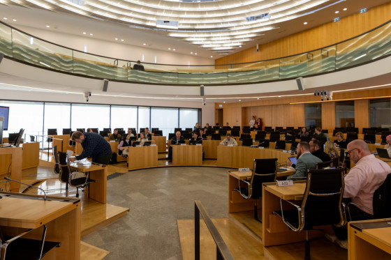 Blick in den Plenarsaal