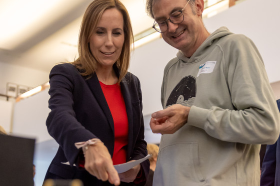 MINT-Messe 2025 Wallmann mit Lehrer