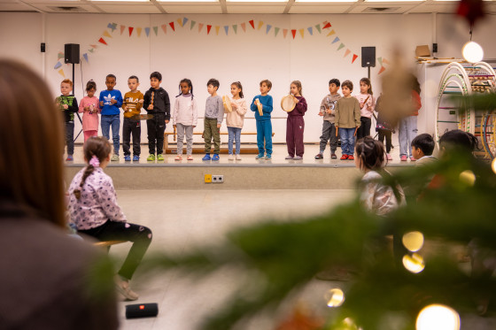 Nikolaus Grundschule Schelmengraben Musikauftritt