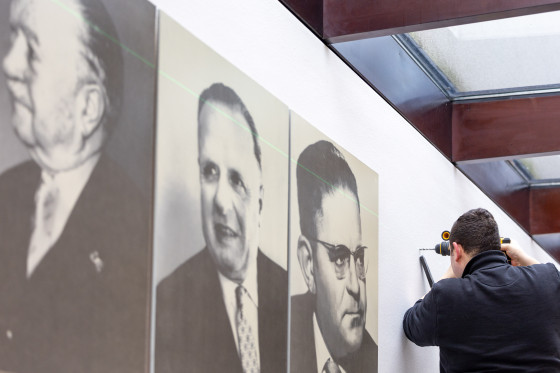 Präsidentengalerie Bohrarbeiten