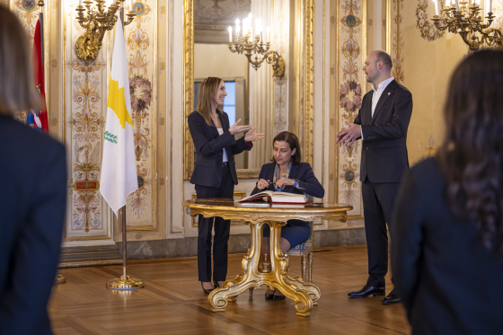 Besuch Botschafterin Republik Zypern Gästebucheintrag