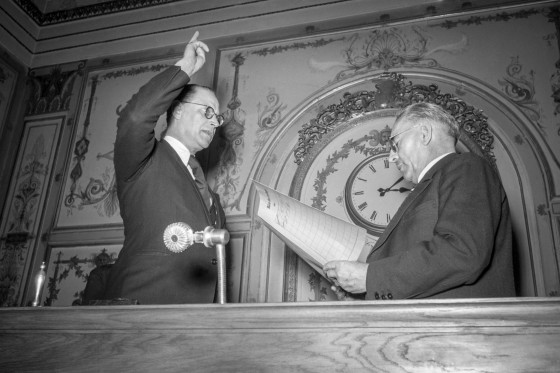 Georg August Zinn Vereidigung